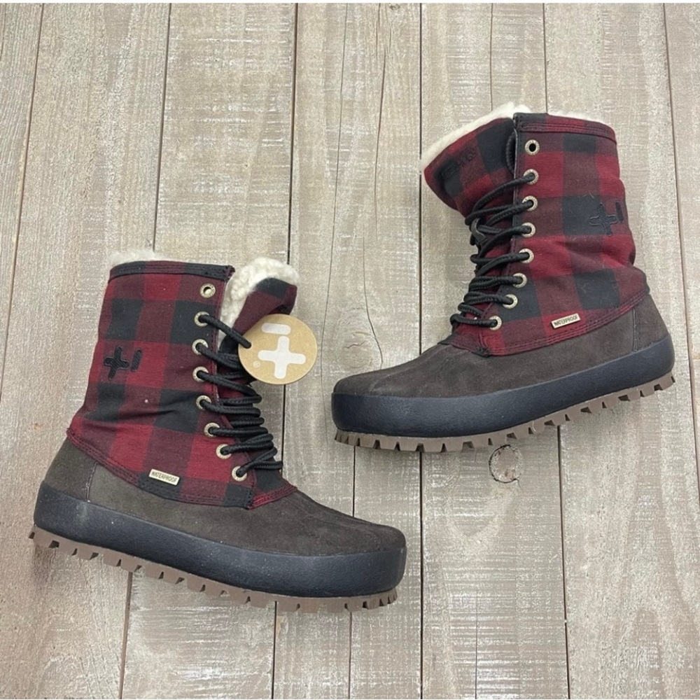 NEW🥾OTZ CONODY
Plaid Leather Lace Up
Boots